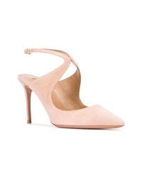 rosa Wildleder Pumps von Aquazzura