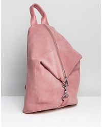 rosa Wildleder Rucksack von Asos