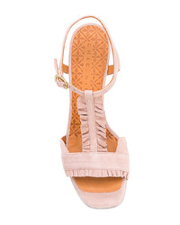 rosa Wildleder Sandaletten von Chie Mihara