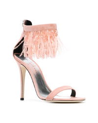rosa Wildleder Sandaletten von Giuseppe Zanotti Design