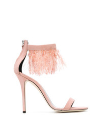 rosa Wildleder Sandaletten von Giuseppe Zanotti Design