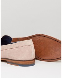 rosa Wildleder Slipper mit Quasten von Ted Baker