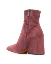 rosa Wildleder Stiefeletten von Santoni