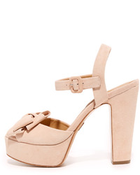 rosa Wildledersandalen von Michael Kors