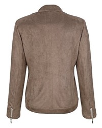 rosa Wollbikerjacke von PAOLA