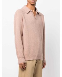 rosa Wollpolo pullover von Roberto Collina