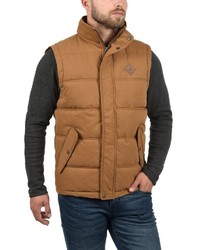 rotbraune ärmellose Jacke von Solid