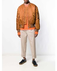 rotbraune Bomberjacke von Acne Studios