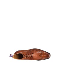 rotbraune Brogue Stiefel aus Leder von Melvin&Hamilton