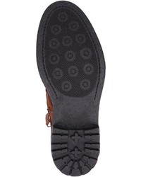 rotbraune Brogue Stiefel aus Leder von Sansibar