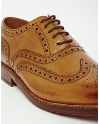 rotbraune Brogues von Grenson