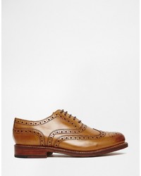 rotbraune Brogues von Grenson