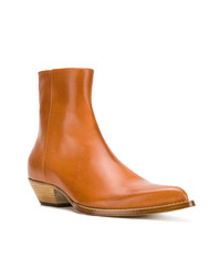 rotbraune Chelsea Boots aus Leder von Maison Margiela