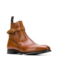 rotbraune Chelsea Boots aus Leder von Church's