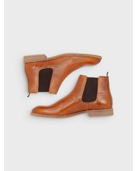 rotbraune Chelsea Boots aus Leder von Bianco