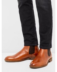 rotbraune Chelsea Boots aus Leder von Bianco