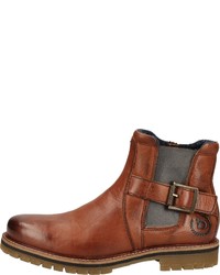 rotbraune Chelsea Boots aus Leder von Bugatti