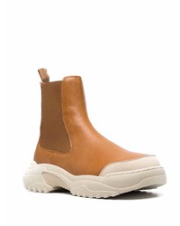 rotbraune Chelsea Boots aus Leder von Gmbh