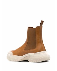 rotbraune Chelsea Boots aus Leder von Gmbh