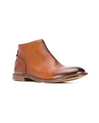 rotbraune Chelsea Boots aus Leder von Moma