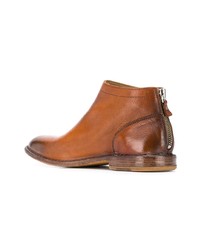 rotbraune Chelsea Boots aus Leder von Moma