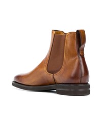 rotbraune Chelsea Boots aus Leder von Berwick Shoes