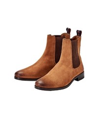 rotbraune Chelsea Boots aus Leder von CRICKIT