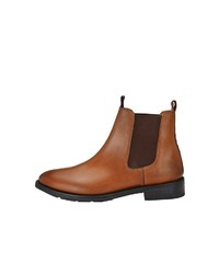 rotbraune Chelsea Boots aus Leder von CRICKIT