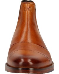 rotbraune Chelsea Boots aus Leder von Daniel Hechter