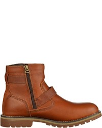 rotbraune Chelsea Boots aus Leder von Dockers by Gerli