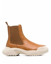 rotbraune Chelsea Boots aus Leder von Gmbh