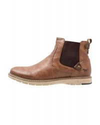 rotbraune Chelsea Boots aus Leder von Mustang