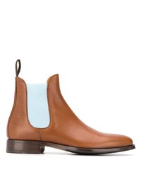 rotbraune Chelsea Boots aus Leder von Scarosso