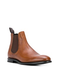 rotbraune Chelsea Boots aus Leder von Church's