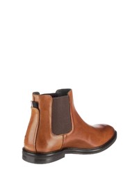 rotbraune Chelsea Boots aus Leder von Strellson