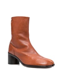 rotbraune Chelsea Boots aus Leder von Maison Margiela