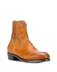 rotbraune Chelsea Boots aus Leder von Ajmone