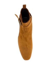 rotbraune Chelsea Boots aus Wildleder von Lidfort
