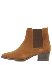 rotbraune Chelsea Boots aus Wildleder von Frye