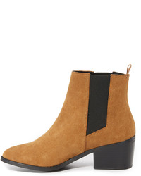 rotbraune Chelsea Boots aus Wildleder von Sol Sana