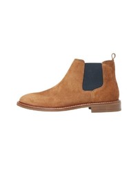 rotbraune Chelsea Boots aus Wildleder von Marc O'Polo