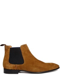 rotbraune Chelsea Boots aus Wildleder von Paul Smith