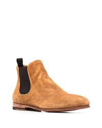 rotbraune Chelsea Boots aus Wildleder von Officine Creative