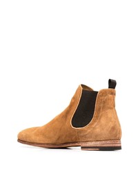 rotbraune Chelsea Boots aus Wildleder von Officine Creative