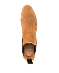 rotbraune Chelsea Boots aus Wildleder von Officine Creative