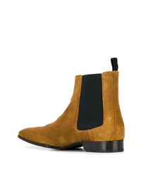 rotbraune Chelsea Boots aus Wildleder von Jimmy Choo