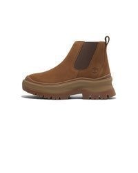 rotbraune Chelsea Boots aus Wildleder von Timberland