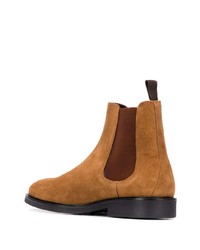 rotbraune Chelsea Boots aus Wildleder von Axel Arigato