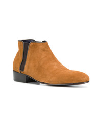 rotbraune Chelsea Boots aus Wildleder von Leqarant