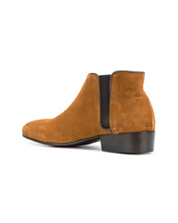 rotbraune Chelsea Boots aus Wildleder von Leqarant